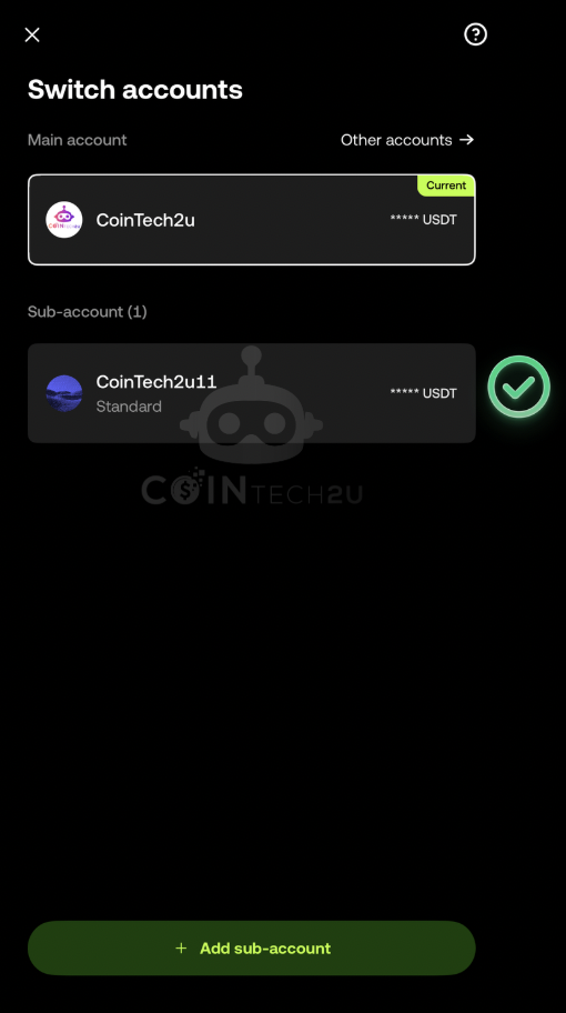 OKX sub-account created successfully