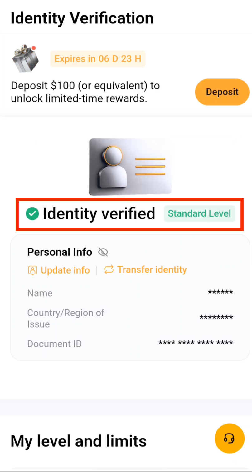 Bybit KYC verification approved