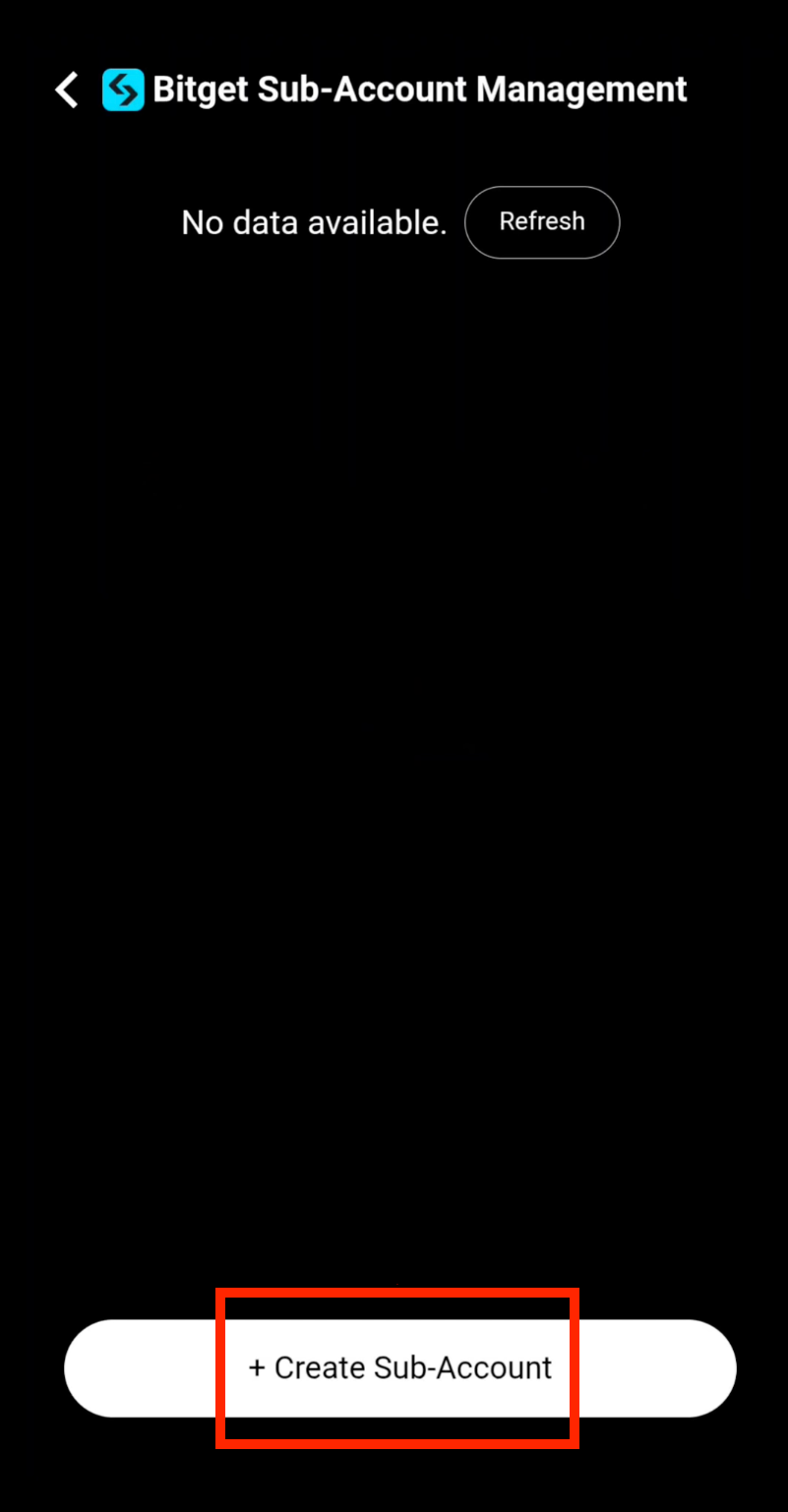 Create new Bitget sub-account in CoinTech2u