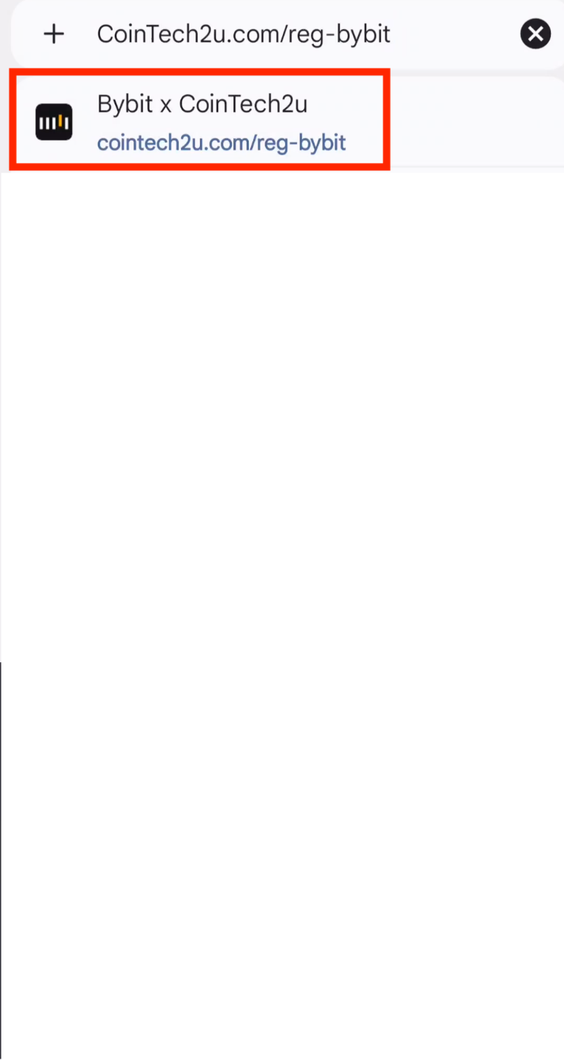 Bybit registration link via CoinTech2u