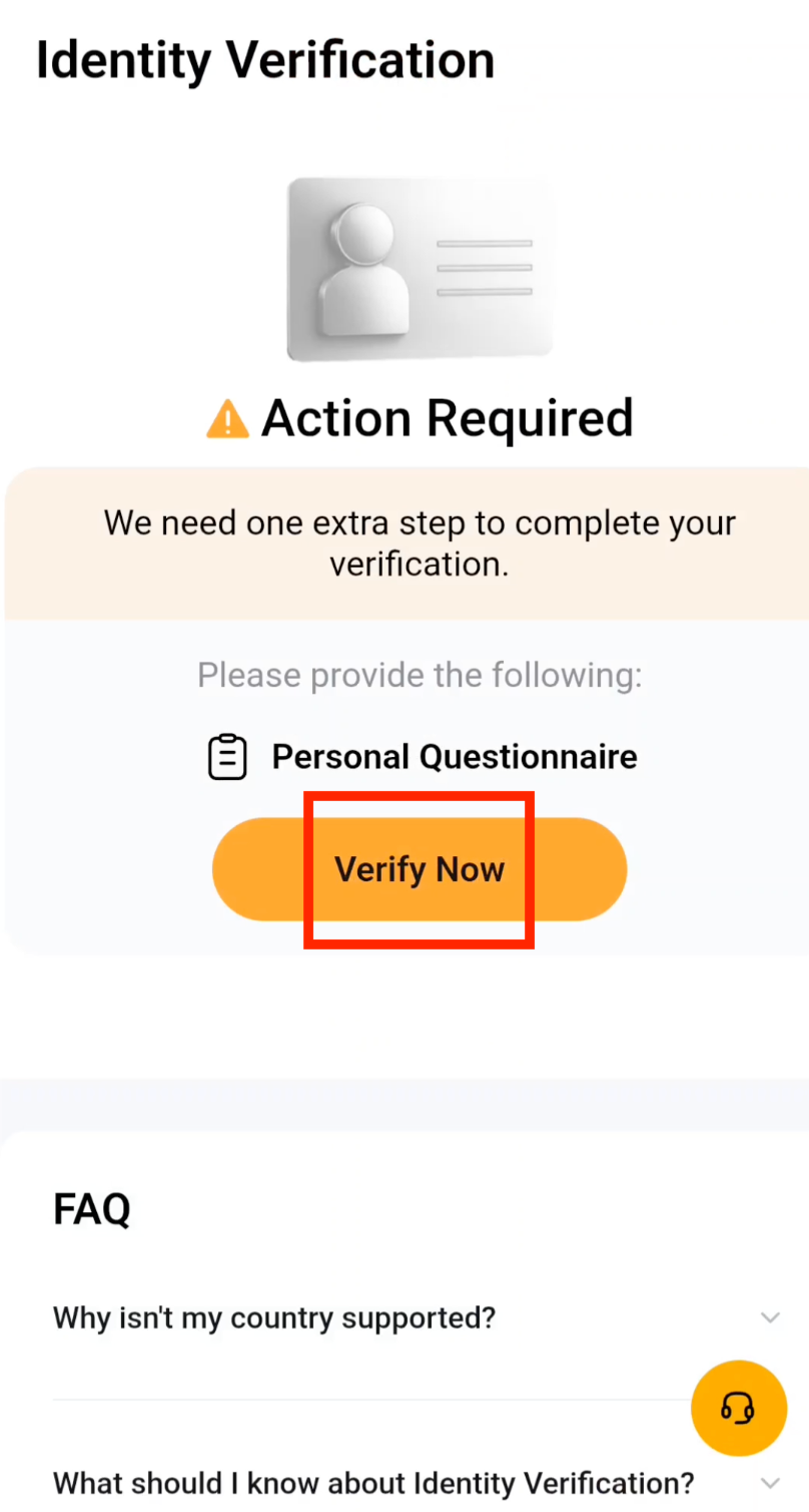 Bybit facial scan verification