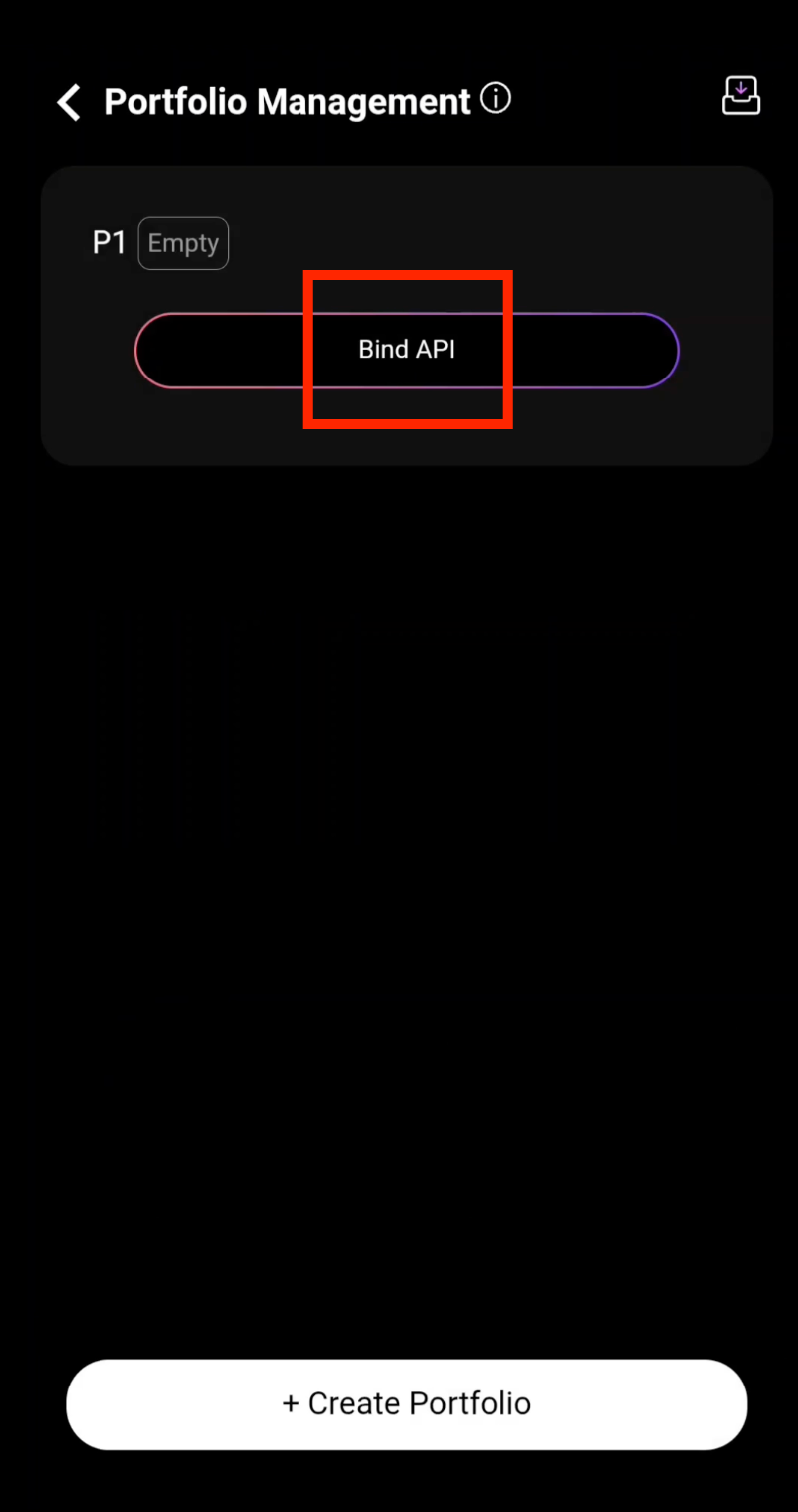 Bind API button in CoinTech2u