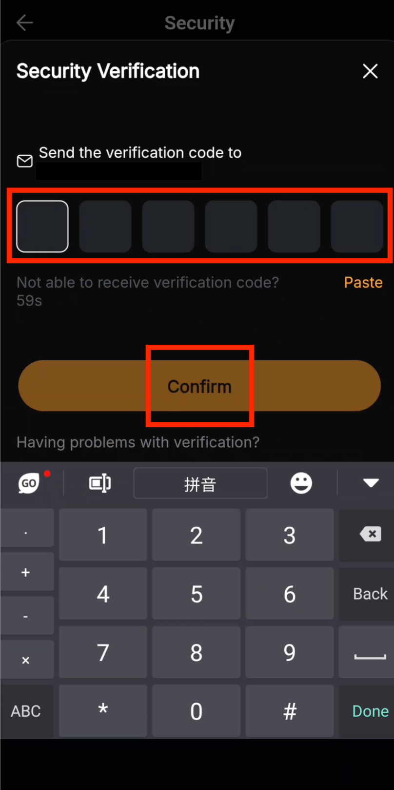 Email verification for Bybit 2FA setup
