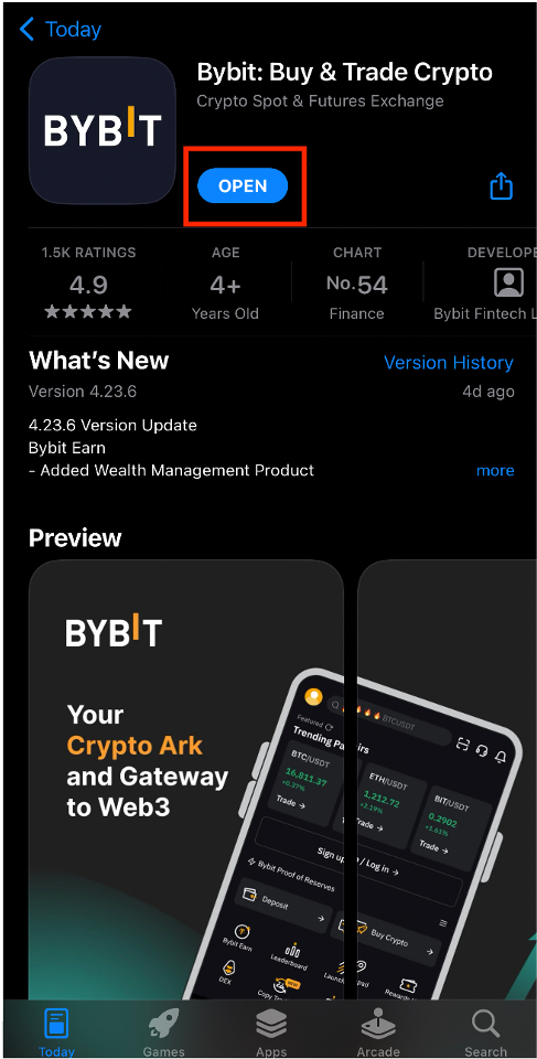 打开Bybit App