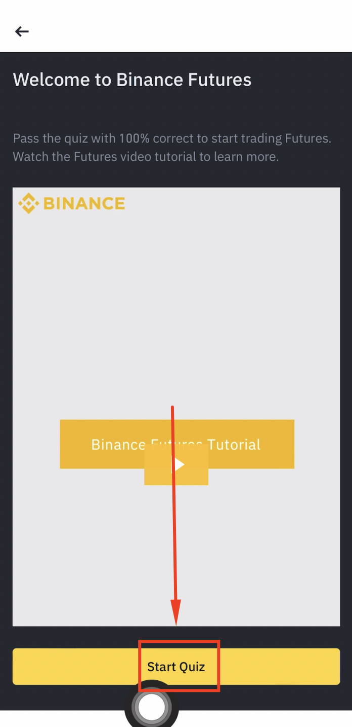 Binance futures quiz questions