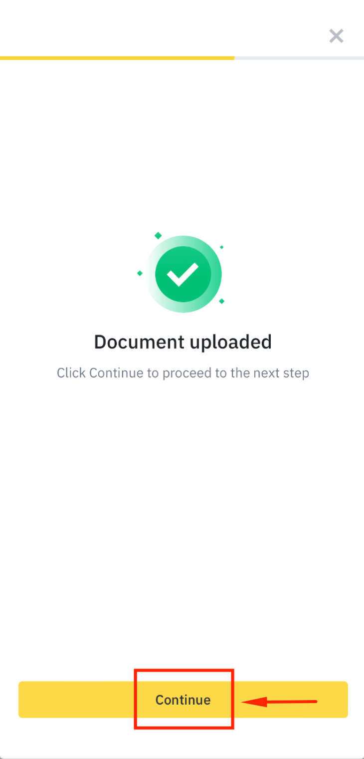 Choose ID card for Binance verification