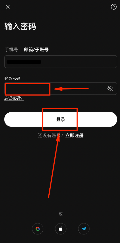 输入邮箱