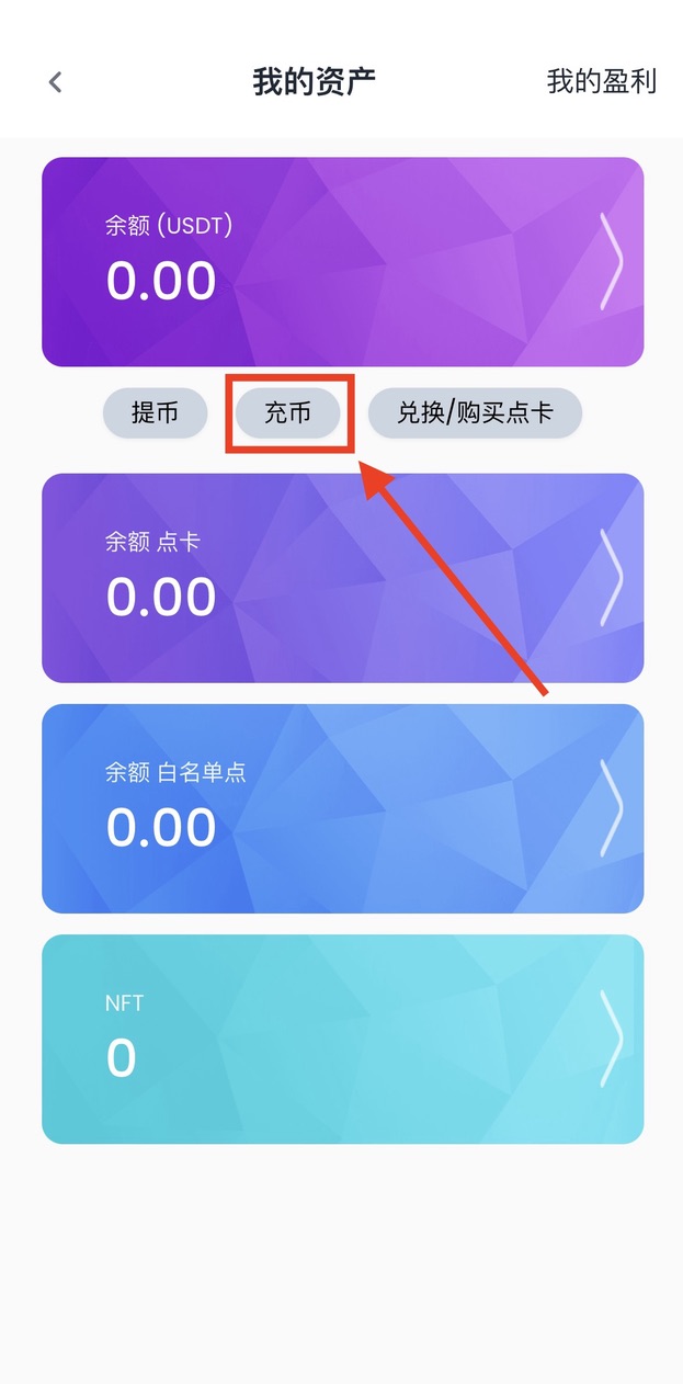 充币选项