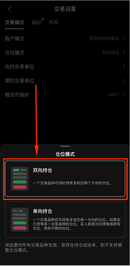 仓位模式